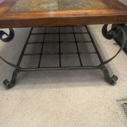 Tables - Wood/stone/wrought iron 