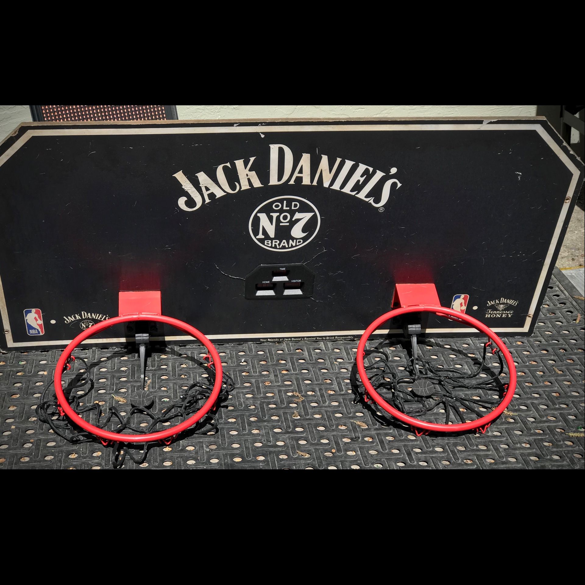 Jack Daniel’s Double Basketball Hoops