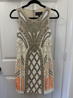 Needle & Thread, Hand-sequined Shift Dress, Size US 6/ UK 10