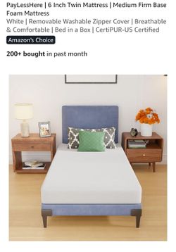 PayLessHere 6 Inch Twin Foam Mattress