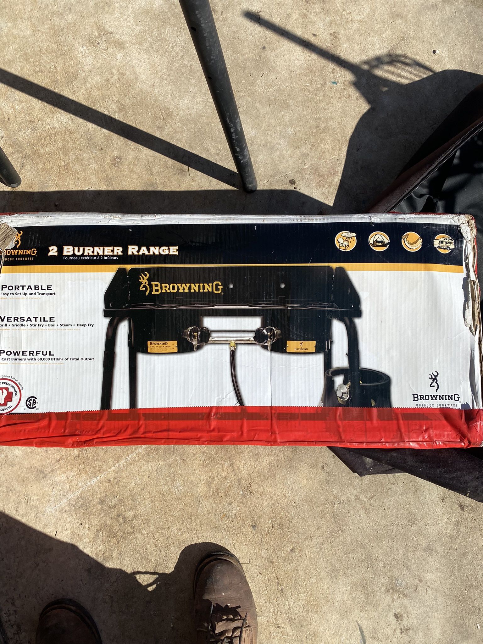 Browning Two Burner Stove - Perfect for Camping and Outdoor Cooking
