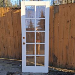 Wood Door 30x79 Grids 