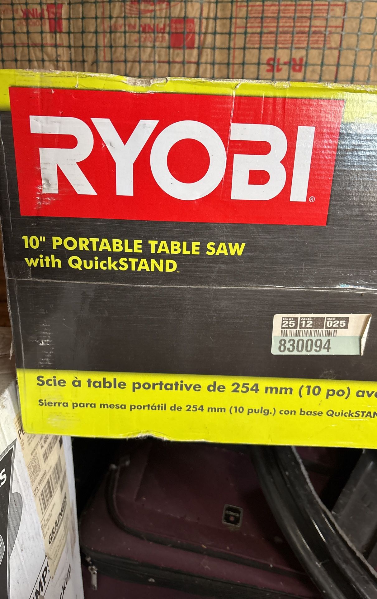 Ryobi 10” Portable Table Saw