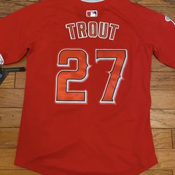 Red Youth And Adult Los Angeles Angels Mike Trout Jersey
