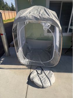 Raynesys Pop Up Weather Pod Portable Shelter Tent 55”x55” w/ Carry Bag