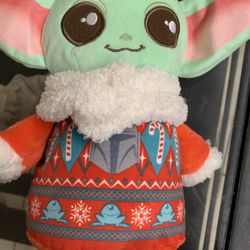 Star Wars Grogu Mandalorian Child 8" Holiday Baby Yoda Christmas Sweater Plushie