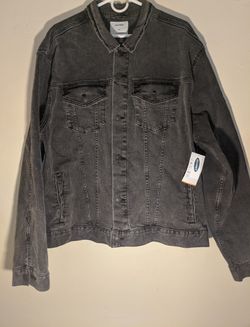 Mens Old Navy Denim Trucker Black Wash Jacket NEW WITH TAGS!