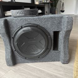 Kenwood 12in sub and amp for car 