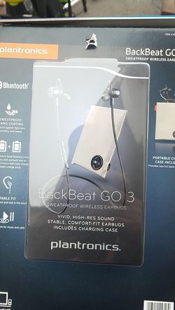 Plantronics BackBeat GO3 wireless earbuds headphones