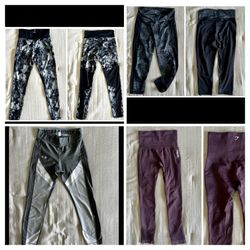 4-Piece Athletic Leggings Bundle – Adidas, Under Armour, Gymshark | Women’s Size Small