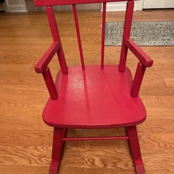 Rocking Chair, Child, Heavy Wood 