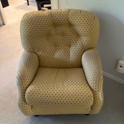 Yellow Upholstered Chair
