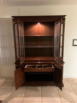 Solid Wood Display Cabinet