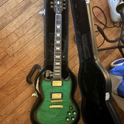 Chibson Les Paul Supreme Emerald Green Burst