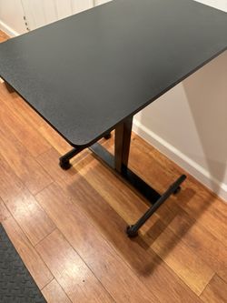 Adjustable Height Table White And Black Color Available