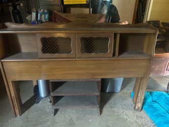 Vintage wooden headboard