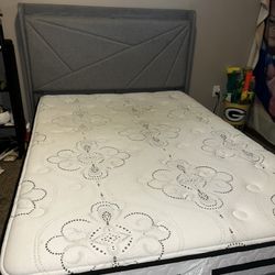 Full Size Bed With USB And C Port Charging Ports