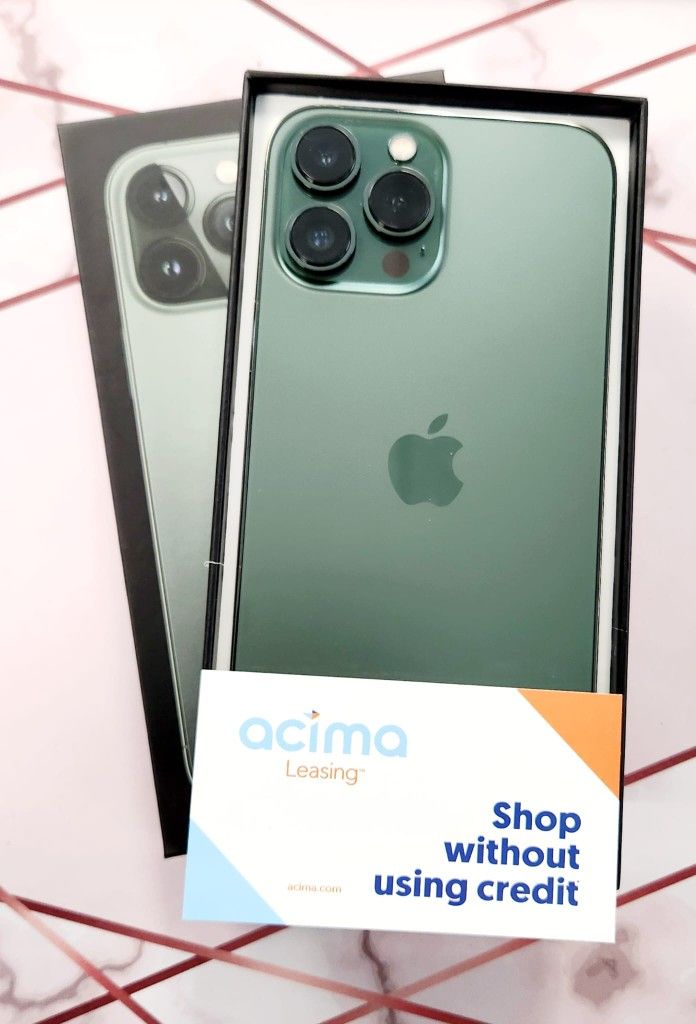 In Box Apple IPhone 13 Pro 128gb Unlocked Like New Condition No Defects.
$1 Down NO CREDIT CHECK FINANCING