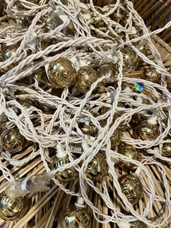 Lilly pulitzer Patio Lights Gold 3 Sets