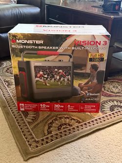 Brand New! Monster Vision 3 Portable Tv 15.6in