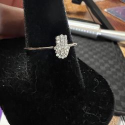 Sterling Hamsa Ring