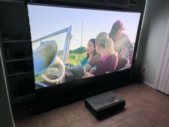 4K UHD Laser Projector with Screen