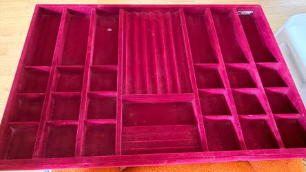 Red Velvet Jewelry display tray