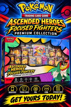 Pokémon TCG Ascended Heroes Focused Fighters Premium Collection