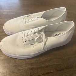 Vans all white size 12