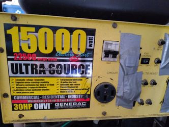Generac 22,500 / 15,000 watt residential/commercial generator