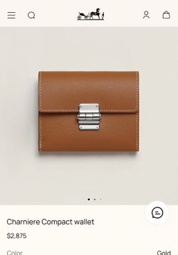 Hermes Charniere Compact wallet