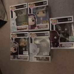 Funko pop lotr lord of the rings set of 5 exclusives