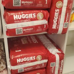 Huggies SIZE 1 DIAPERS 33PK