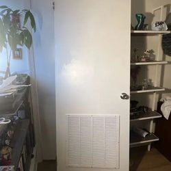 Free White Door With Vent
