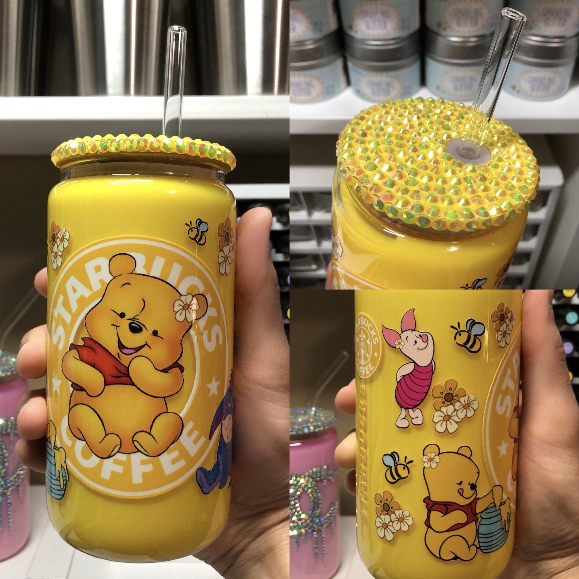 New Winnie the Pooh Glass Cup