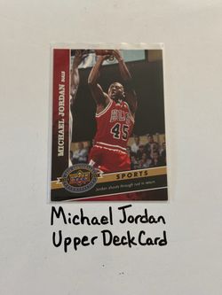 Michael Jordan Chicago Bulls Hall of Fame Guard Upper Deck Card.