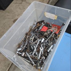 Misc standard sockets and wrenches $50