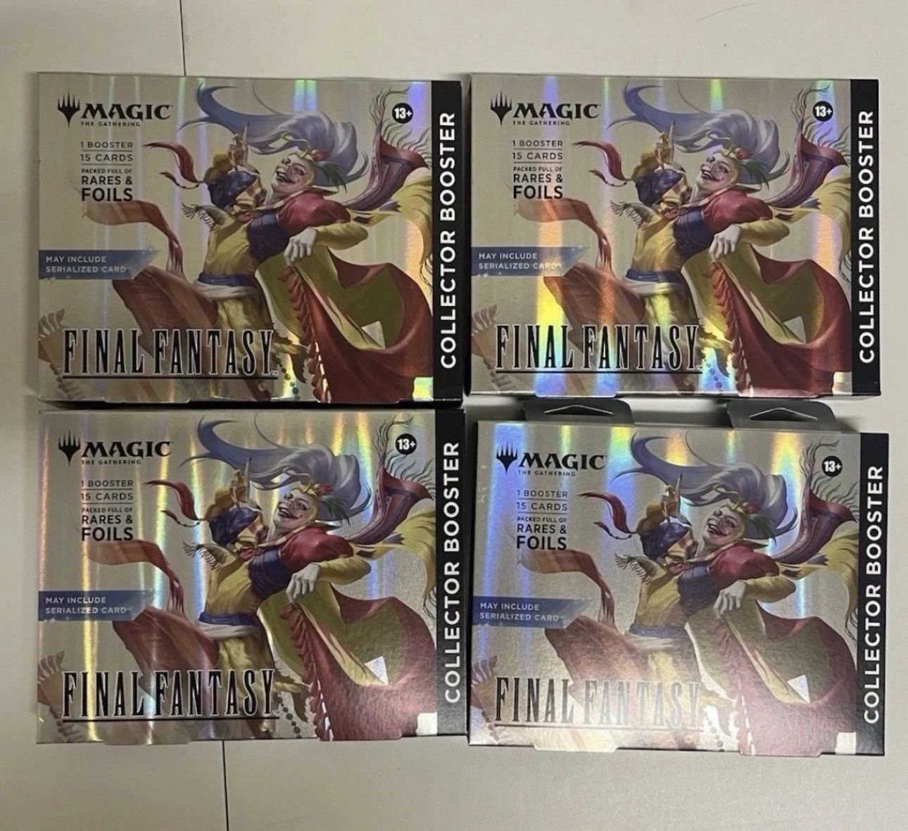 Magic: The Gathering - Final Fantasy Collector Booster Omega Box SEALED Lot Of 4