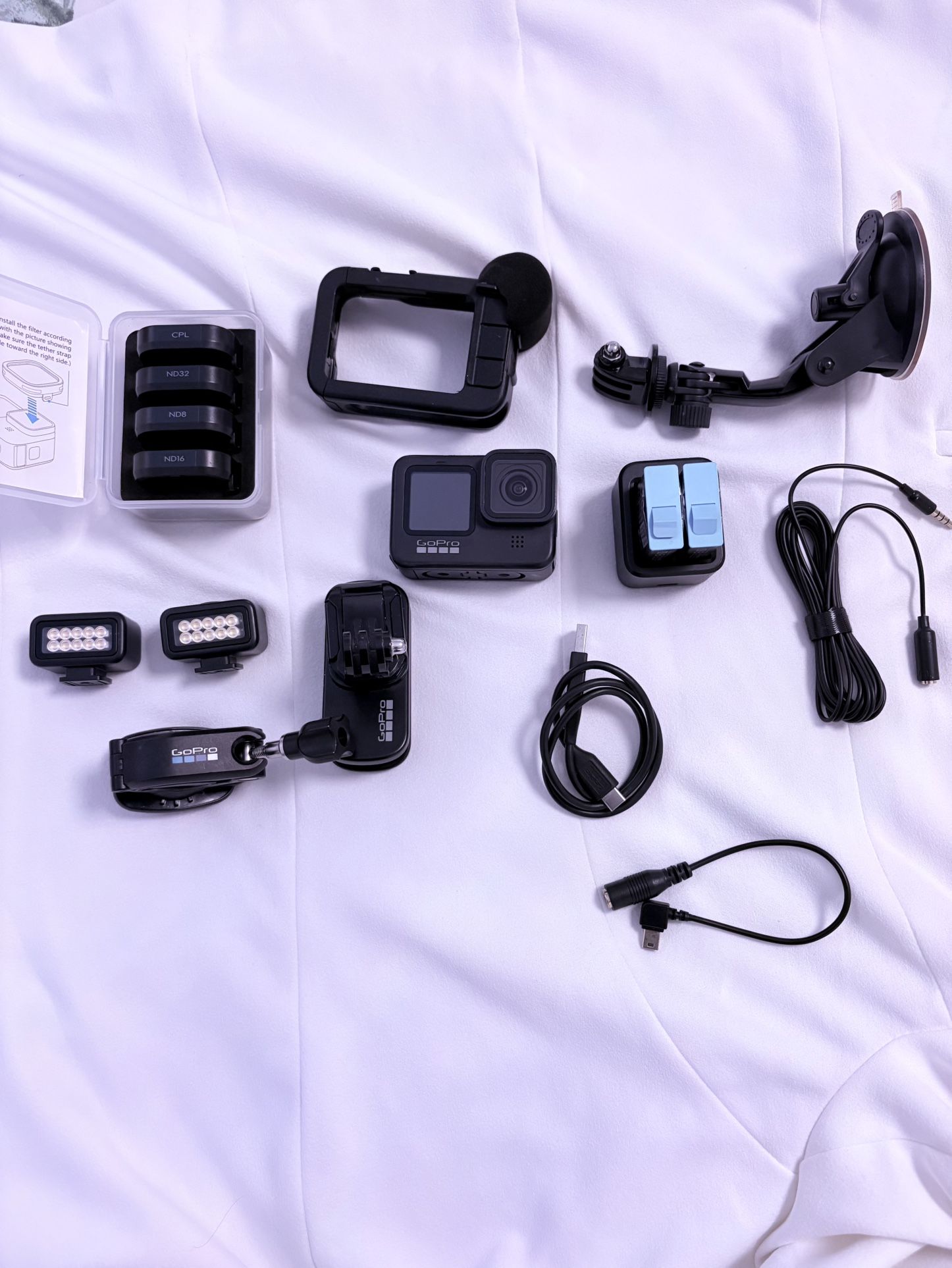 Go Pro Hero 9 with Moto Vlog accessories