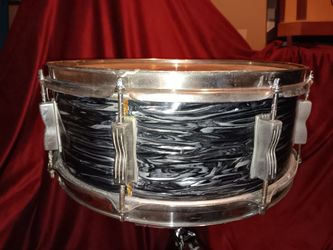 Ludwig Snare drum Black Oyster Pearl REWRAP