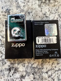 2012 Miami Dolphins Zippo
