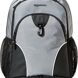 New ! Amazon Basics Sport Laptop Backpack - Grey