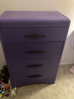 Dresser purple and black custom