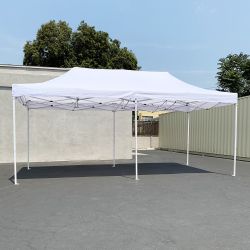 New $200 Heavy Duty 10x20 FT Ez Pop Up Canopy Outdoor Party Tent Instant Shades w/ Carry Bag 