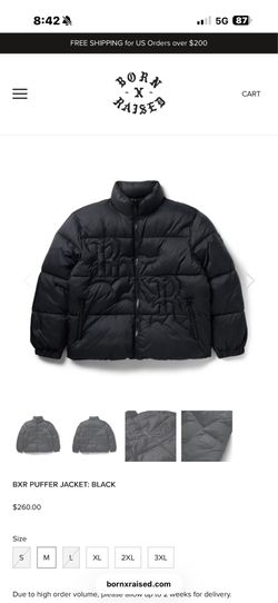 Born x raised puffer jacket