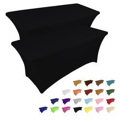 Rectangular Fitted Table Cloth - 2 Pack