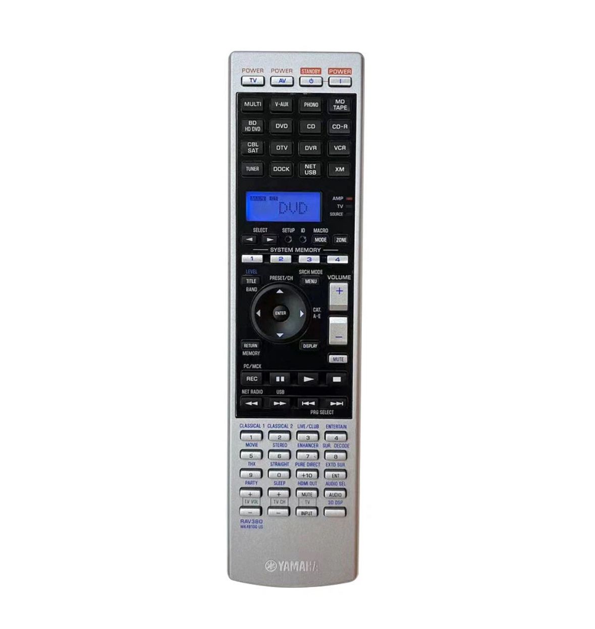 New Genuine RAV380 WK48100 US For Yamaha TV AV Receiver Remote RAV389 RX-Z11