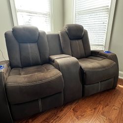 Power Reclining Sofa And Loveseat 