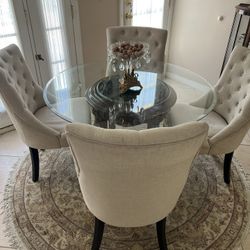 4 Dining Chairs And 1 Bar Stool