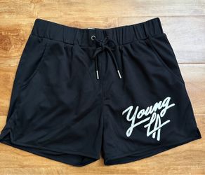YoungLA 104 Signature Shorts Black Large
